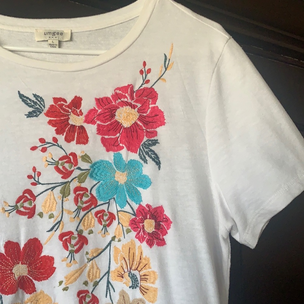 UMGEE dress Large with pockets - white